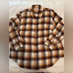 Madewell Flannel Plaid Button Down